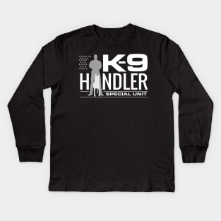 K-9 Handler - K9 Unit - Malinois Kids Long Sleeve T-Shirt